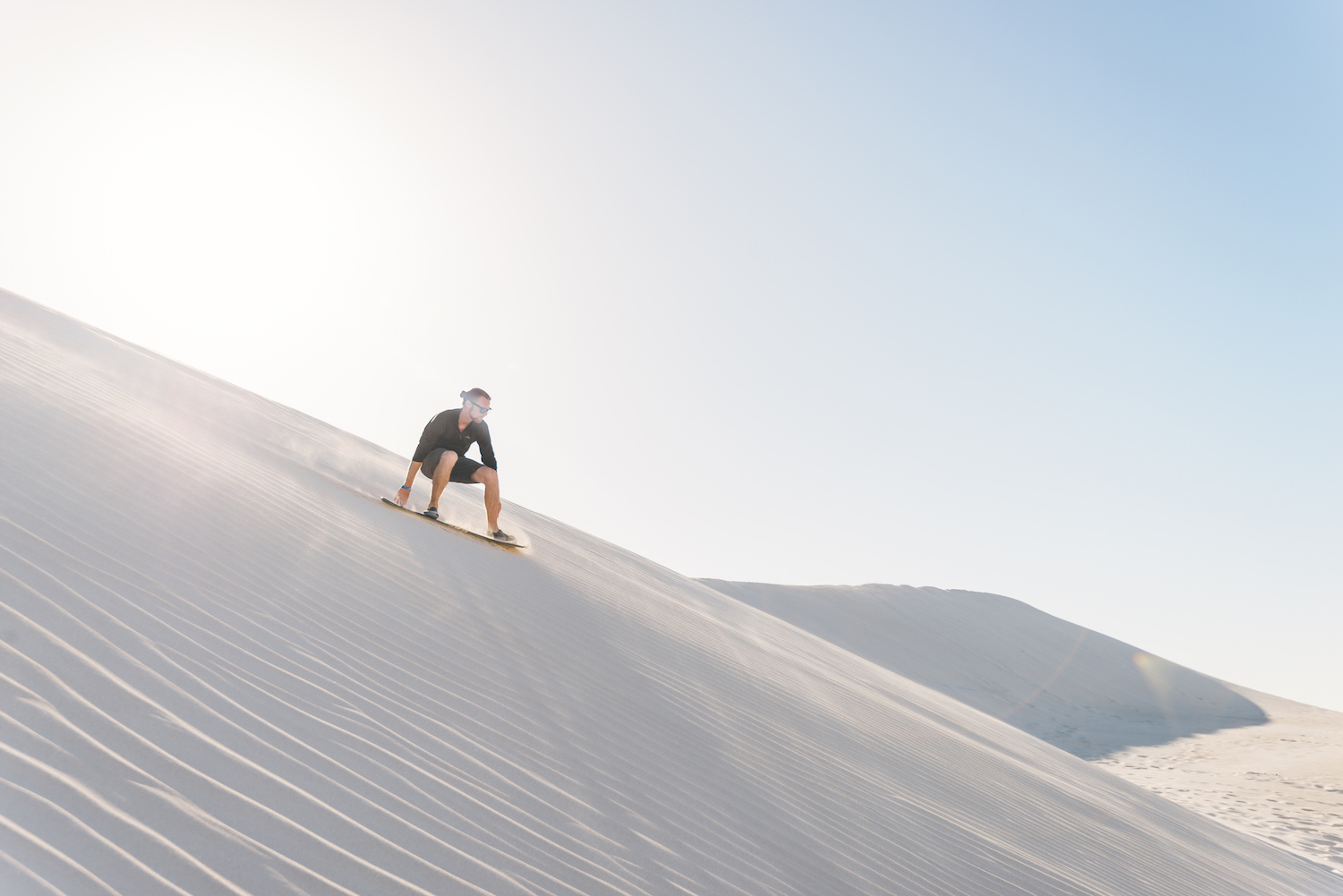 Quad biking and sandboarding the dunes of the Western Cape