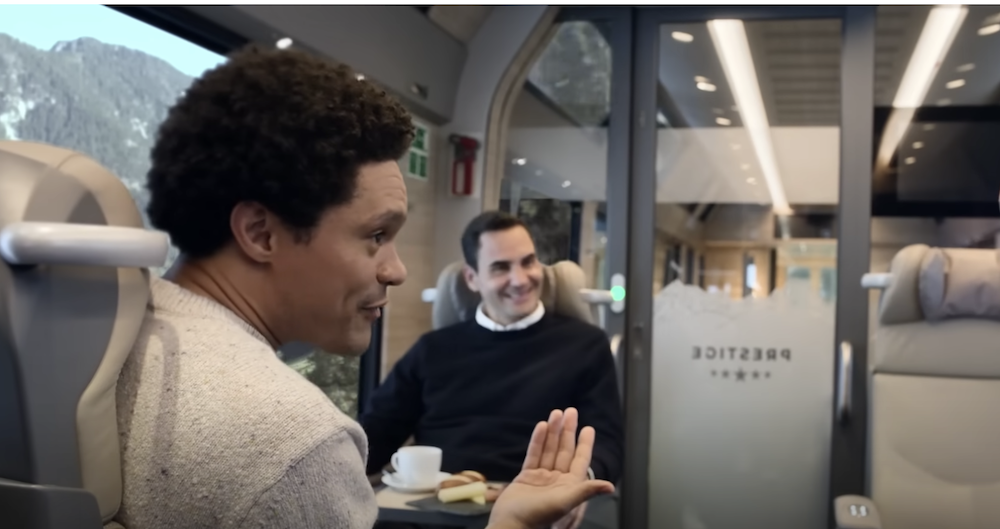 Roger Federer and Trevor Noah promote a new Swiss campaign Jarastyle travel